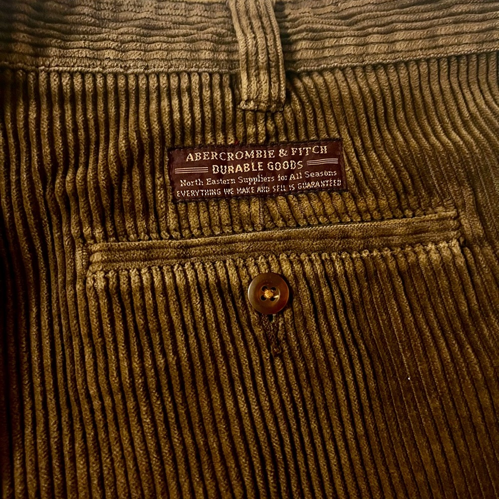 Abercrombie & Fitch Brown Corduroy Pants (36/32)